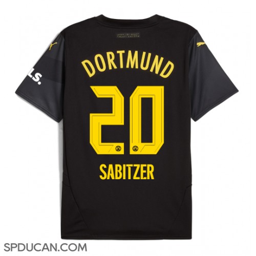 Muški Nogometni Dres Borussia Dortmund Marcel Sabitzer #20 Gostujuci 2024-25 Kratak Rukav